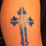 'Cross' Glitter Tattoo 'Cross' Glitter Tattoo