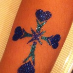 'Heart Cross' Glitter Tattoo 'Heart Cross' Glitter Tattoo