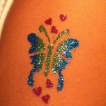 'Butterfly Hearts' Glitter Tattoo 'Butterfly Hearts' Glitter Tattoo