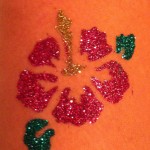 'Hibiscus' Glitter Tattoo 'Hibiscus' Glitter Tattoo