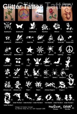 Chicago Glitter Tattoos